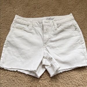 Women's White Denim Shorts
